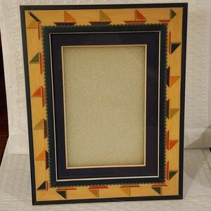 Wood Picture Frame With Inlay, Nautical Theme